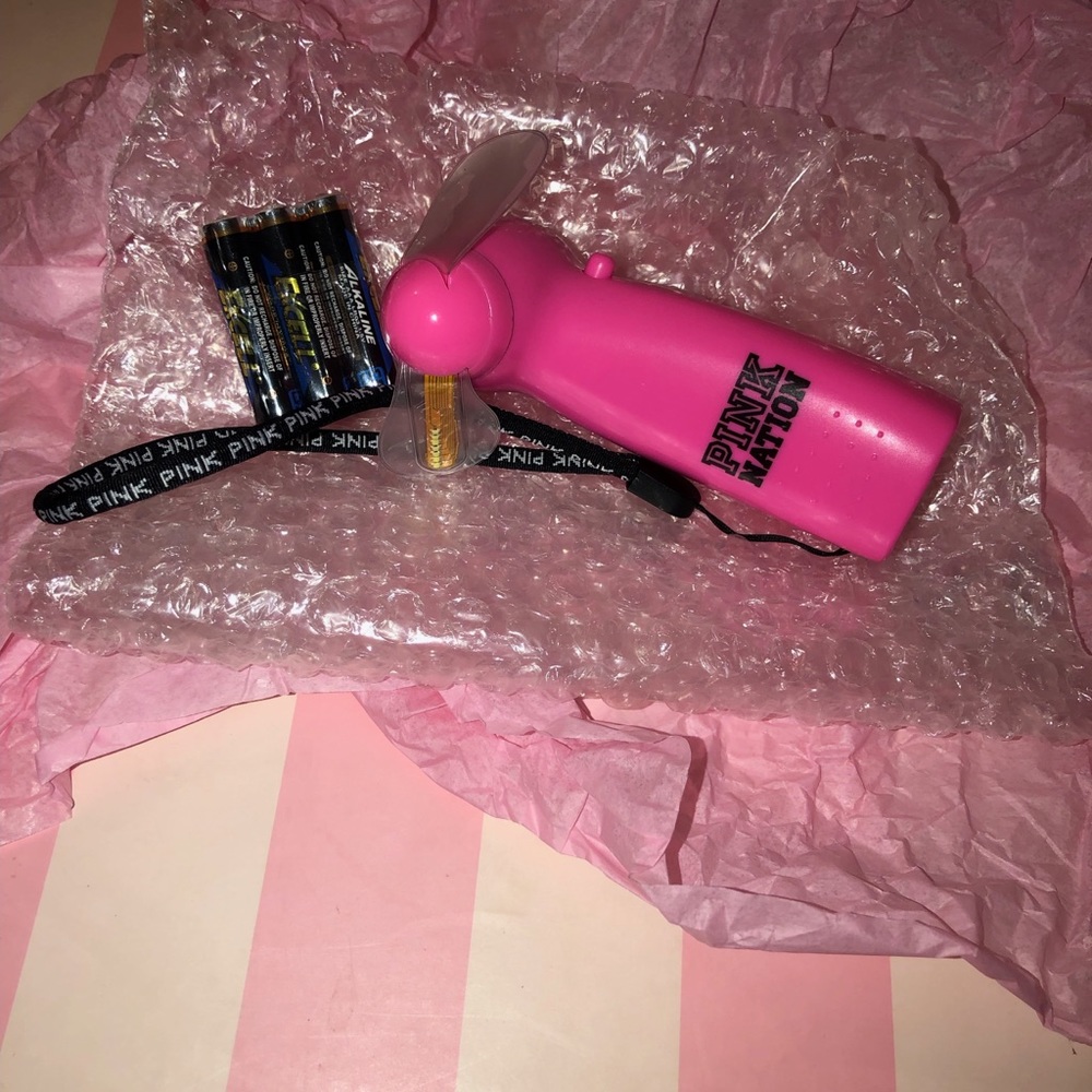 RARE Victoria’s Secret Pink LED Fan Portable Fan - Picture 2 of 3